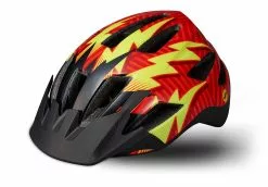 Specialized Shuffle Led Standard Buckle Lasten Kypärä -MAASTOPYÖRÄT myymälä 60019 068 HLMT SHUFFLE LED SB CPSC RKTRED BLK LIGHTNING HERO